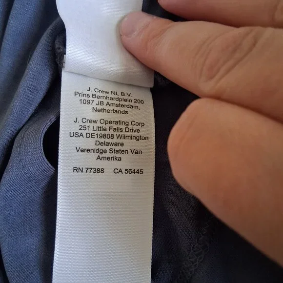 Rouje X J. Crew Women's Size Medium Shadow Grey Cinema Strapless Midi Dress - Picture 9 of 16